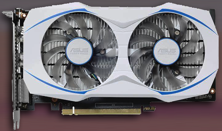 image of a low end dual-fan graphics card which is roughly the width of the lg-card breakpoint